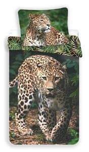 Jerry Fabrics Povlečení fototisk Leopard green 140x200, 70x90 cm