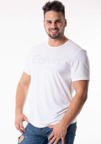 Calvin Klein Pánské tričko Calvin Klein NM1353E, Bílá, L