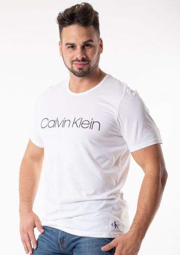 Calvin Klein Pánské tričko Calvin Klein NM1576E, Bílá, XL