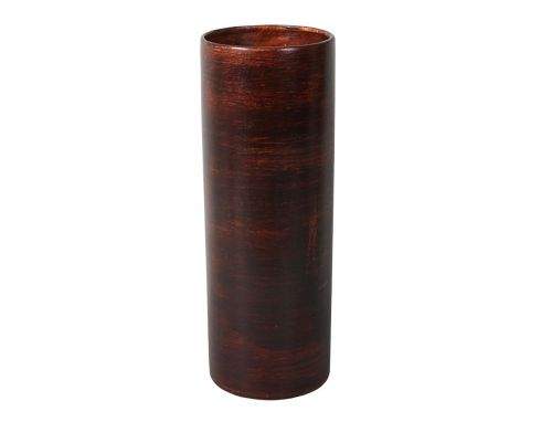 Ceramicus Váza keramická WOOD 30 cm matná tmavě hnědá