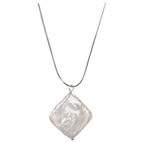 JwL Luxury Pearls Stříbrný náhrdelník s pravou perlou JL0392 (řetízek, přívěsek) stříbro 925/1000
