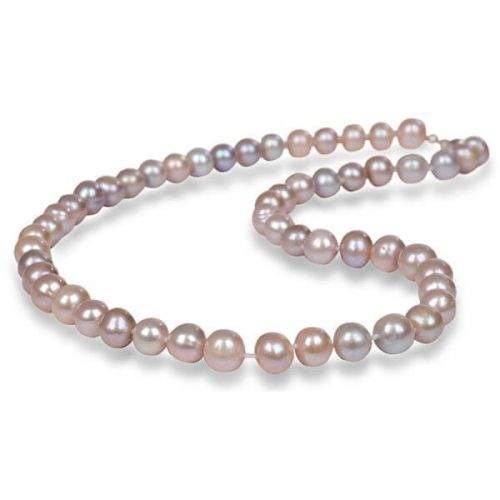 JwL Luxury Pearls Náhrdelník s pravými růžovými perlami JL0266 stříbro 925/1000