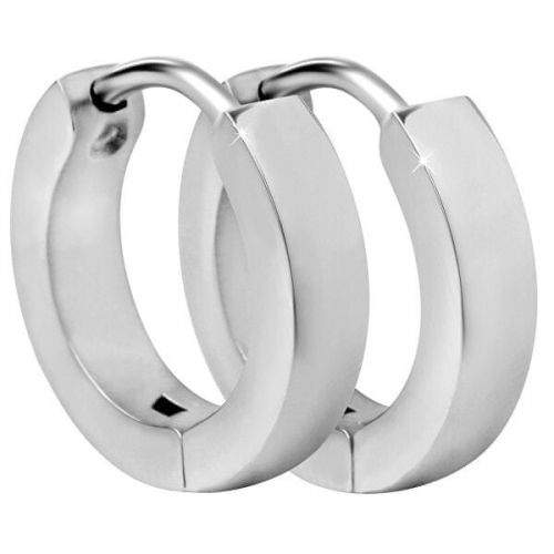 Troli ocelové náušnice kroužky KES-100 silver
