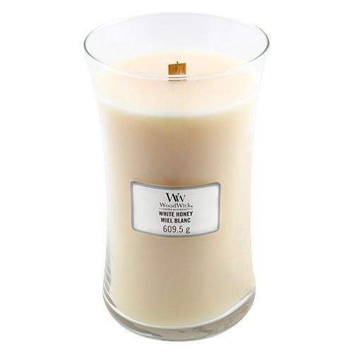 Woodwick Svíčka oválná váza , Bílý med, 609.5 g