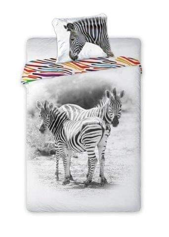 FARO Textil Dětské povlečení Zebra 140x200 cm