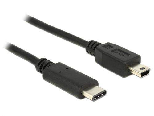 DELOCK 83603 Delock Cable USB Type-C 2.0 male > USB 2.0 type Mini-B male 1m black
