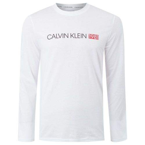 Calvin Klein L/S Crew Neck NM1705E-100 Bílá M