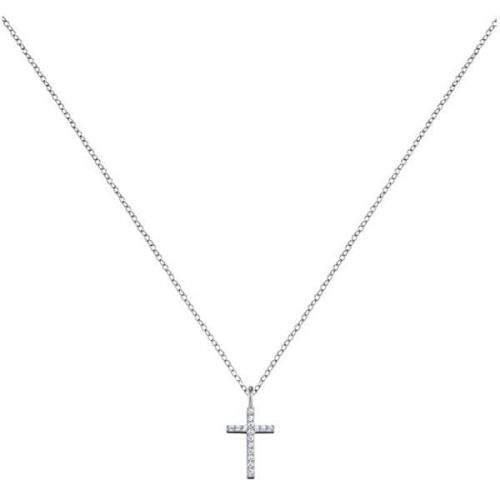 Engelsrufer Stříbrný náhrdelník Křížek se zirkony ERN-LILCROSS-ZI stříbro 925/1000
