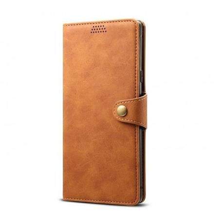 Lenuo Leather pro Xiaomi Redmi Note 8 Pro, hnědá