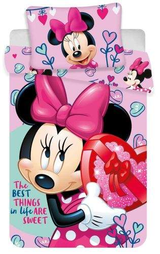 Jerry Fabrics povlečení Minnie Baby pink 100x135 cm 40x60 cm