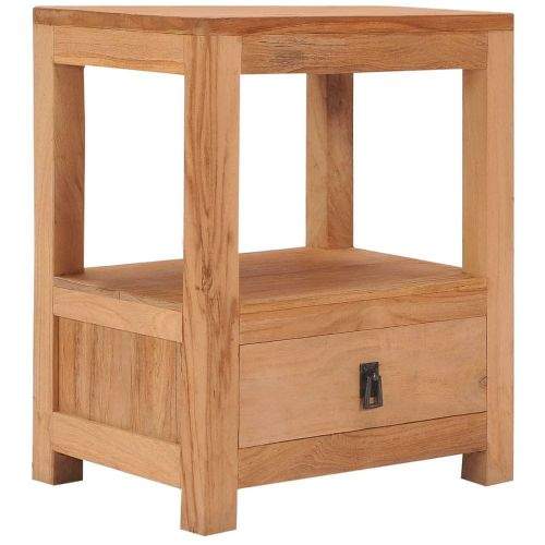 shumee Noční stolek 40 x 30 x 50 cm masivní teakové dřevo