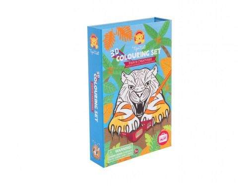 Tiger Tribe 3D Colouring Sets - Fierce Creatures