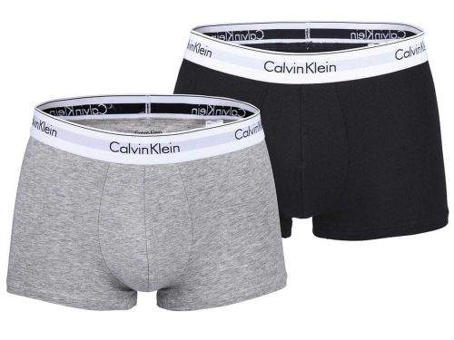 Calvin Klein Pánské boxerky 2pcs NB1086A BHY vícebarevná - Calvin Klein černá/šedá/bílá L