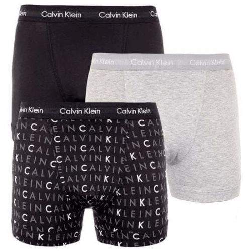 Calvin Klein Pánské boxerky 3 pcs U2662G-YKS vícebarevná - Calvin Klein vícebarevné M