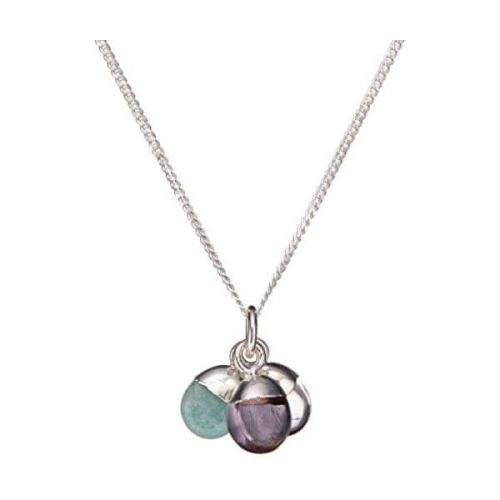 Decadorn Stříbrný náhrdelník s polodrahokamy - uzdravení, uklidnění a důvěra (řetízek, přívěsek) stříbro 925/1000