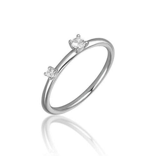 JVD Stříbrný prsten se zirkony SVLR0210XH2BI (Obvod 56 mm) stříbro 925/1000