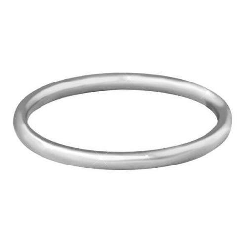 Troli Něžný minimalistický prsten z oceli Silver (Obvod 50 mm)