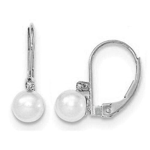 JVD Elegantní perlové náušnice se zirkony SVLE0873XH2P100