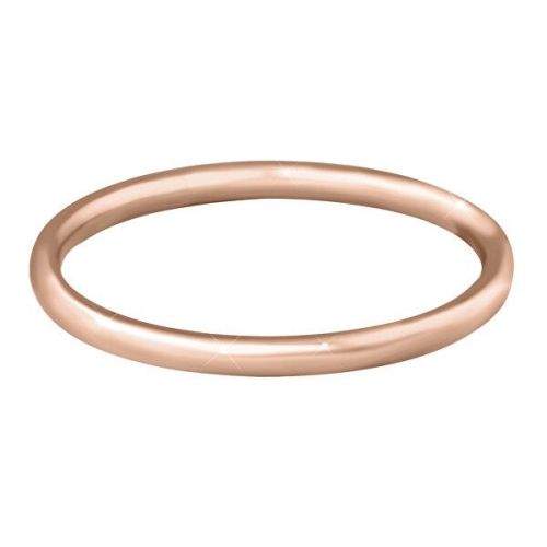 Troli Pozlacený minimalistický prsten z oceli Rose Gold (Obvod 52 mm)