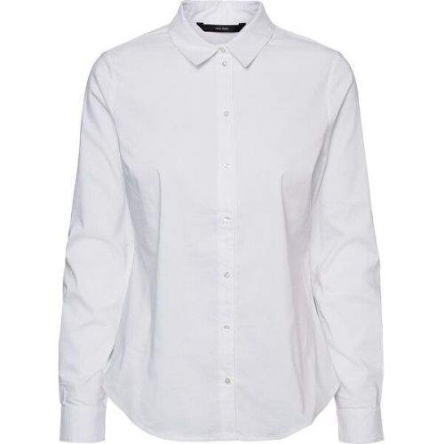 Vero Moda Dámská košile VMJULIE LS SHIRT GA COLOR 10243886 Bright White (Velikost XS)