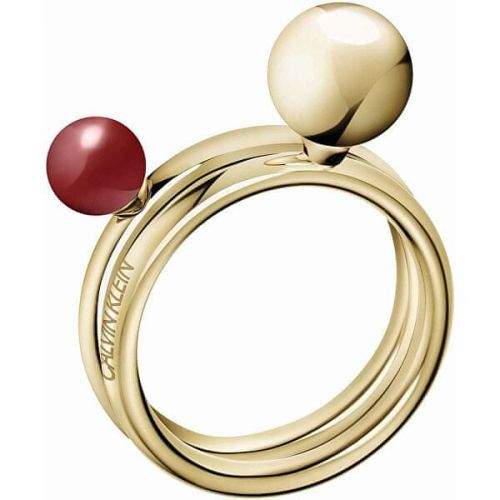 Calvin Klein Pozlacený prsten Bubbly KJ9RJR14040 (Obvod 52 mm)