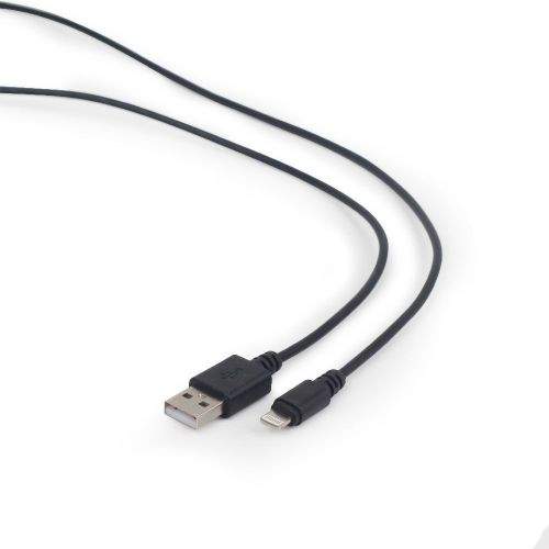 GEMBIRD Kabel CABLEXPERT USB 2.0 Lightning (IP5 a vyšší) nabíjecí a synchronizační kabel, 2m, černý