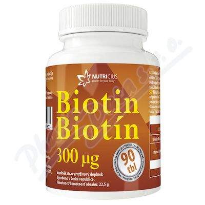 NUTRICIUS s.r.o. Biotin 300mcg tbl.90