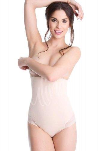 Julimex Zeštíhlující kalhotky Julimex Shapewear 141 Mesh Figi vysoký pas natural 2xl