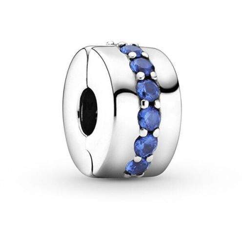 Pandora Stříbrný klip s modrými krystaly Moments 791972C01 stříbro 925/1000