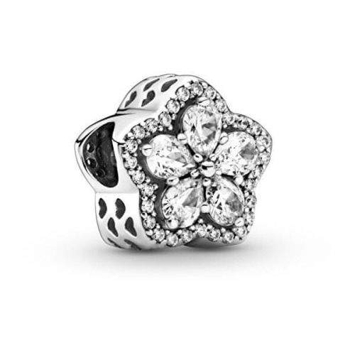 Pandora Třpytivý stříbrný korálek Sparkling Snowflake 799224C01 stříbro 925/1000