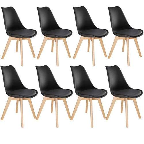 tectake 8 Jídelní židle Friederike - černá