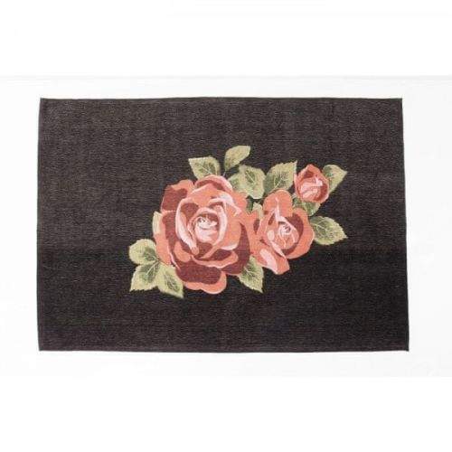 KARE Koberec Roses 240×170 cm - černý