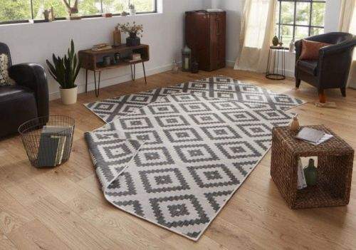 Bougari AKCE: 80x150 cm Kusový koberec Twin-Wendeteppiche 103132 grau creme 80x150