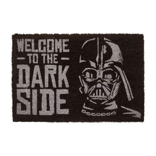 CurePink Rohožka Star Wars|Hvězdné války: Welcome To The Dark Side (60 x 40 cm) černá