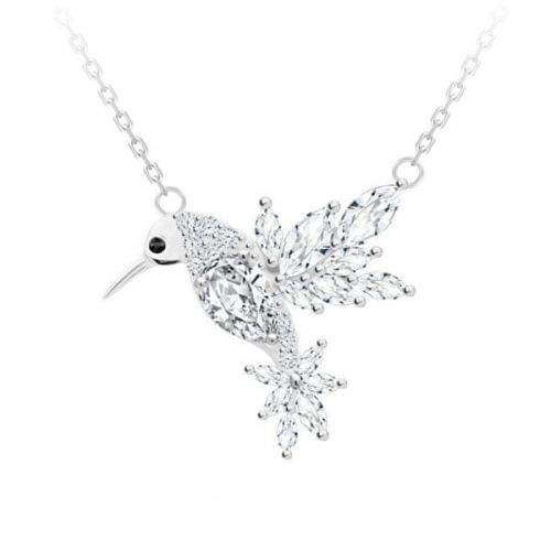 Preciosa Krásný náhrdelník Kolibřík Gentle Gem 5290 00 stříbro 925/1000