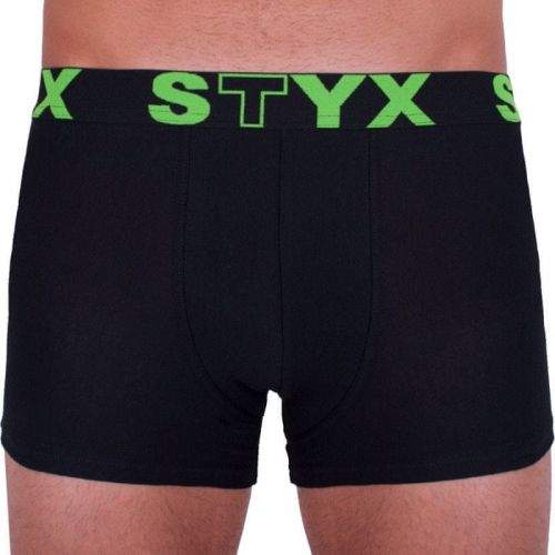 Styx Pánské boxerky sportovní guma černé (G962) - velikost S