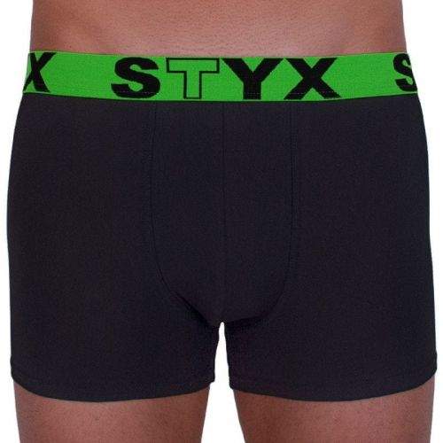Styx Pánské boxerky sportovní guma černé (G965) - velikost S