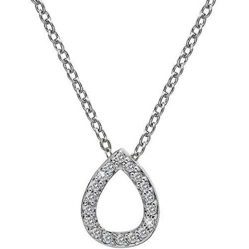 Hot Diamonds Stříbrný náhrdelník se slzičkou Micro Bliss DP695 (řetízek, přívěsek) stříbro 925/1000