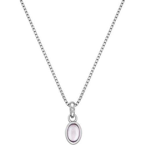 Hot Diamonds Stříbrný náhrdelník pro narozené v říjnu Birthstone DP763 stříbro 925/1000