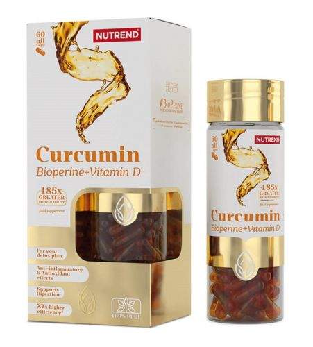 Nutrend Curcumin + Bioperine + Vitamin D 60kapslí