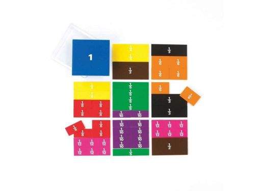 EDX Education Barevné zlomky čtverce (Fraction squares-printed)