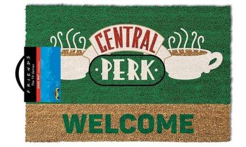 CurePink Rohožka Friends: Central Perk (60 x 40 cm) zelená
