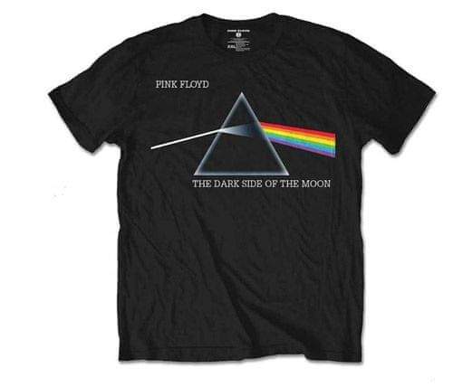 CurePink Pánské tričko Pink Floyd: Dark Side Of The Moon (2XL) černé