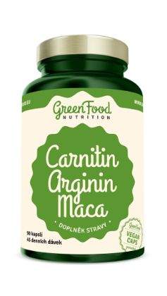 GreenFood Nutrition s.r.o. GreenFood Nutrition Carnitin Arginin Maca 90kapslí