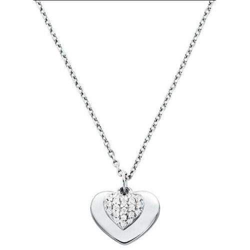 Michael Kors Stříbrný náhrdelník se srdcem MKC1120AN040 (řetízek, přívěsek) stříbro 925/1000