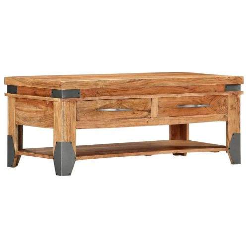 shumee Konferenční stolek 110 x 55 x 45 cm masivní akáciové dřevo
