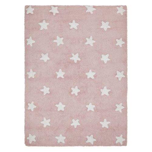 Lorena Canals AKCE: 120x160 cm Ručně tkaný kusový koberec Stars Pink-White 120x160