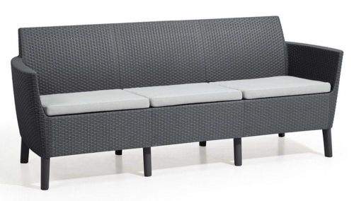 KETER SALEMO 3 seater sofa grafit