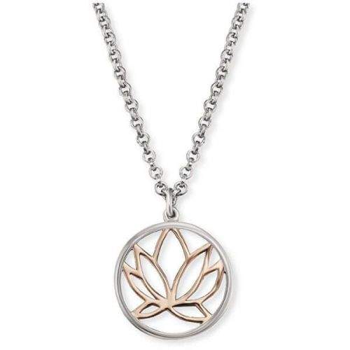 Engelsrufer Stříbrný náhrdelník s lotosovým květem ERN-LILLOTUS stříbro 925/1000