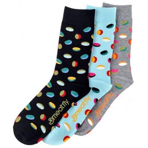 MEATFLY 3 PACK - ponožky Oval socks S19 Multipack (Velikost 39-42)